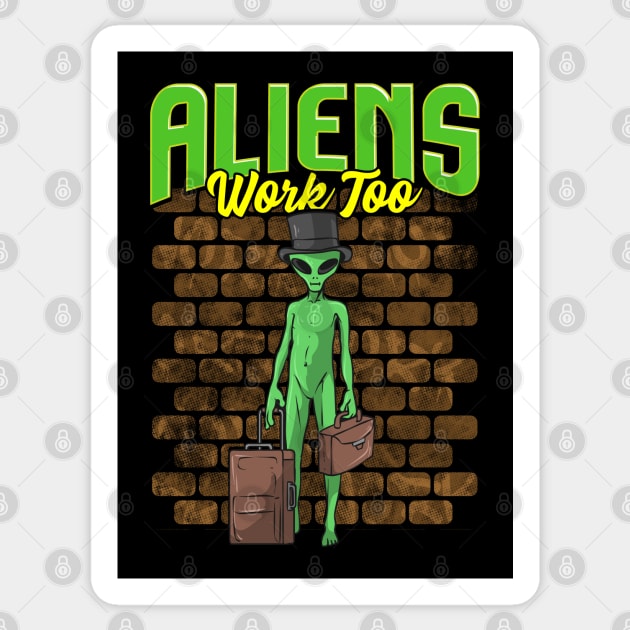 Everyday Alien Sticker by AngelFlame